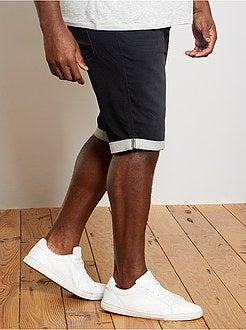 Taglie forti Uomo - Bermuda jogging denim - Kiabi