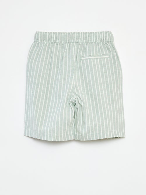 Bermuda leggeri a righe - Kiabi