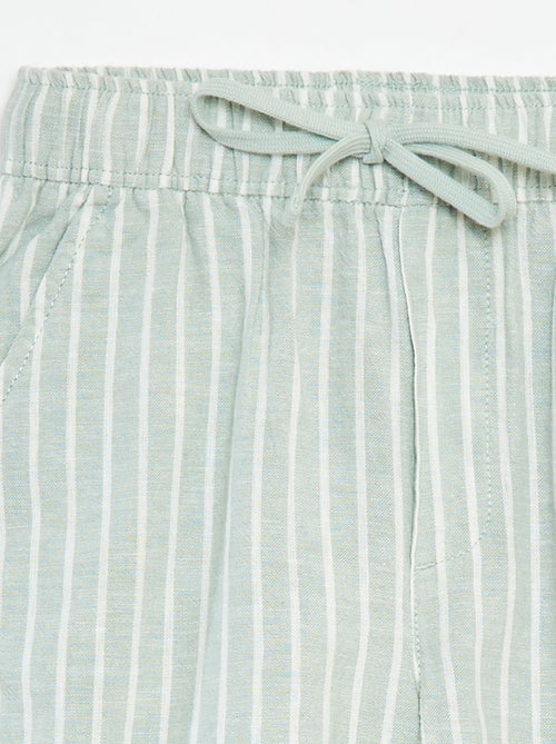 Bermuda leggeri a righe - Kiabi