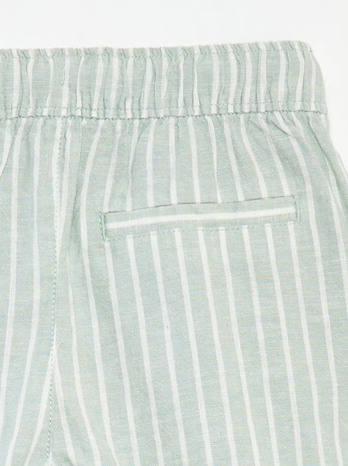 Bermuda leggeri a righe - Kiabi