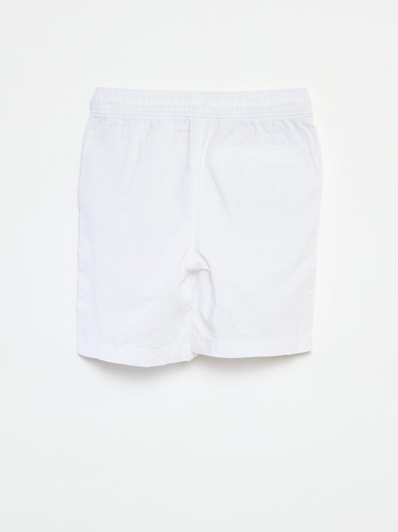 Bermuda leggeri con tasche bianco - Kiabi