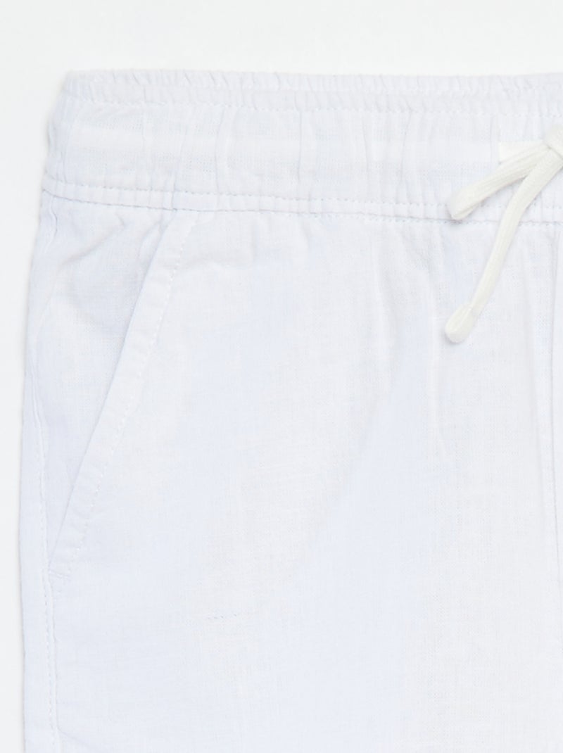 Bermuda leggeri con tasche bianco - Kiabi