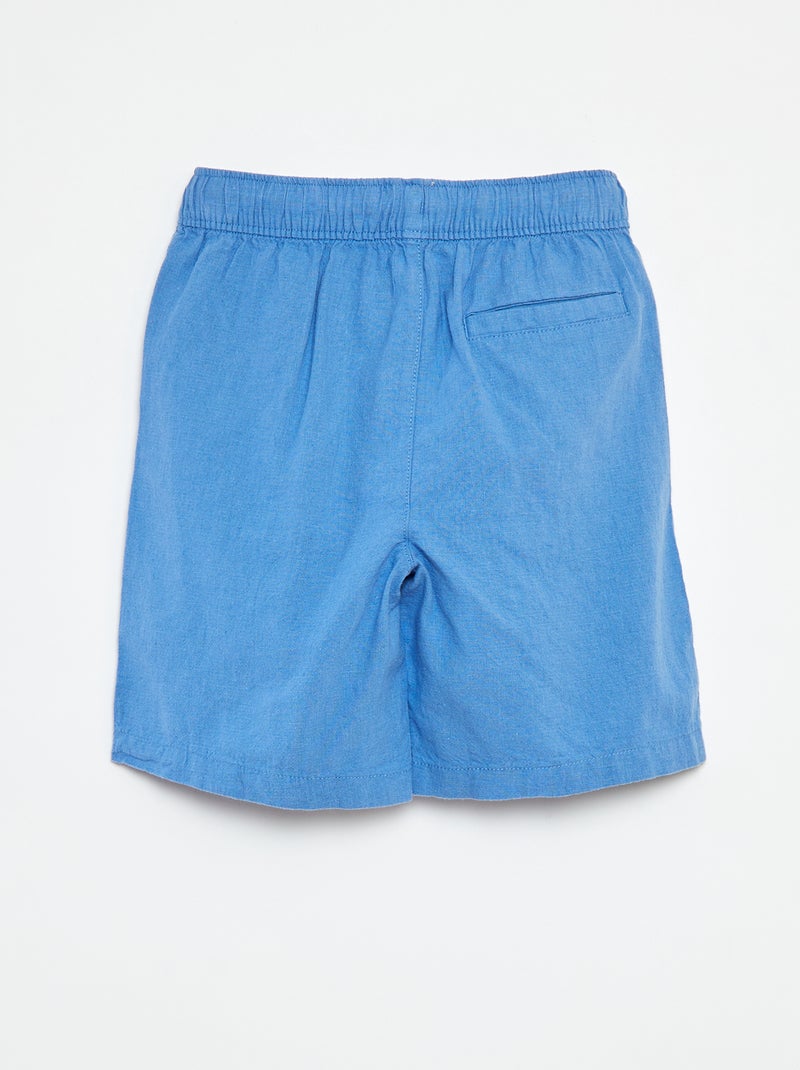 Bermuda leggeri con tasche blu - Kiabi