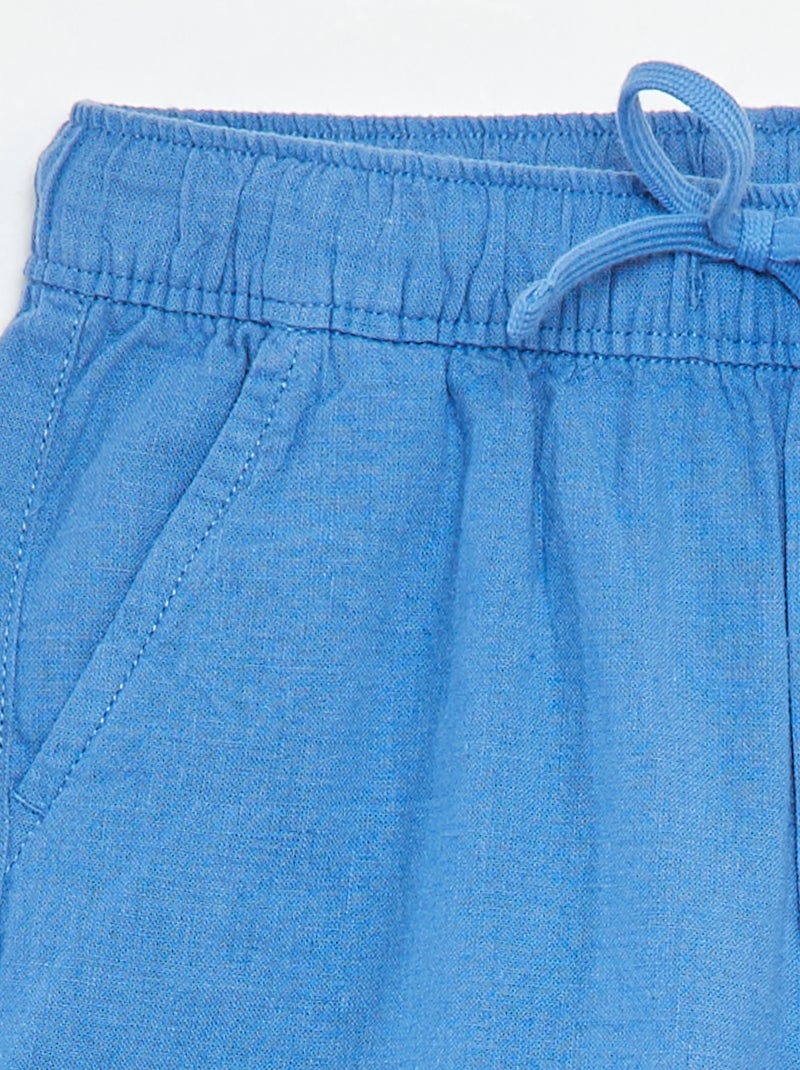 Bermuda leggeri con tasche blu - Kiabi