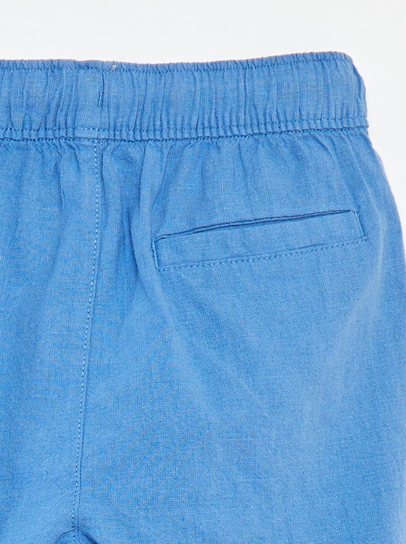 Bermuda leggeri con tasche blu - Kiabi