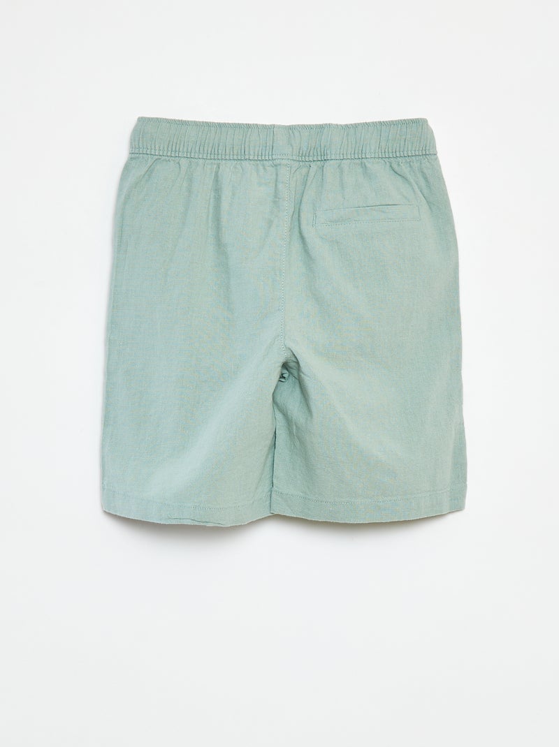 Bermuda leggeri con tasche VERDE - Kiabi