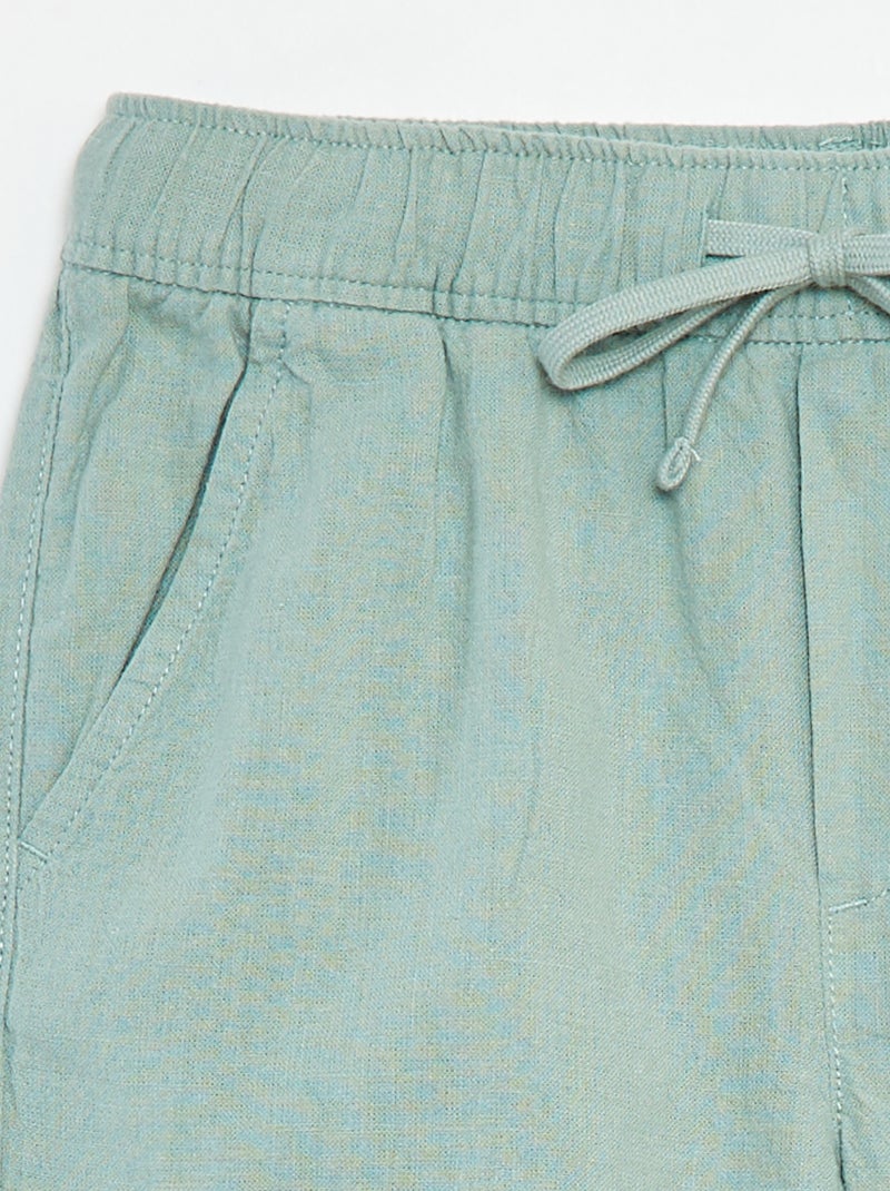 Bermuda leggeri con tasche VERDE - Kiabi