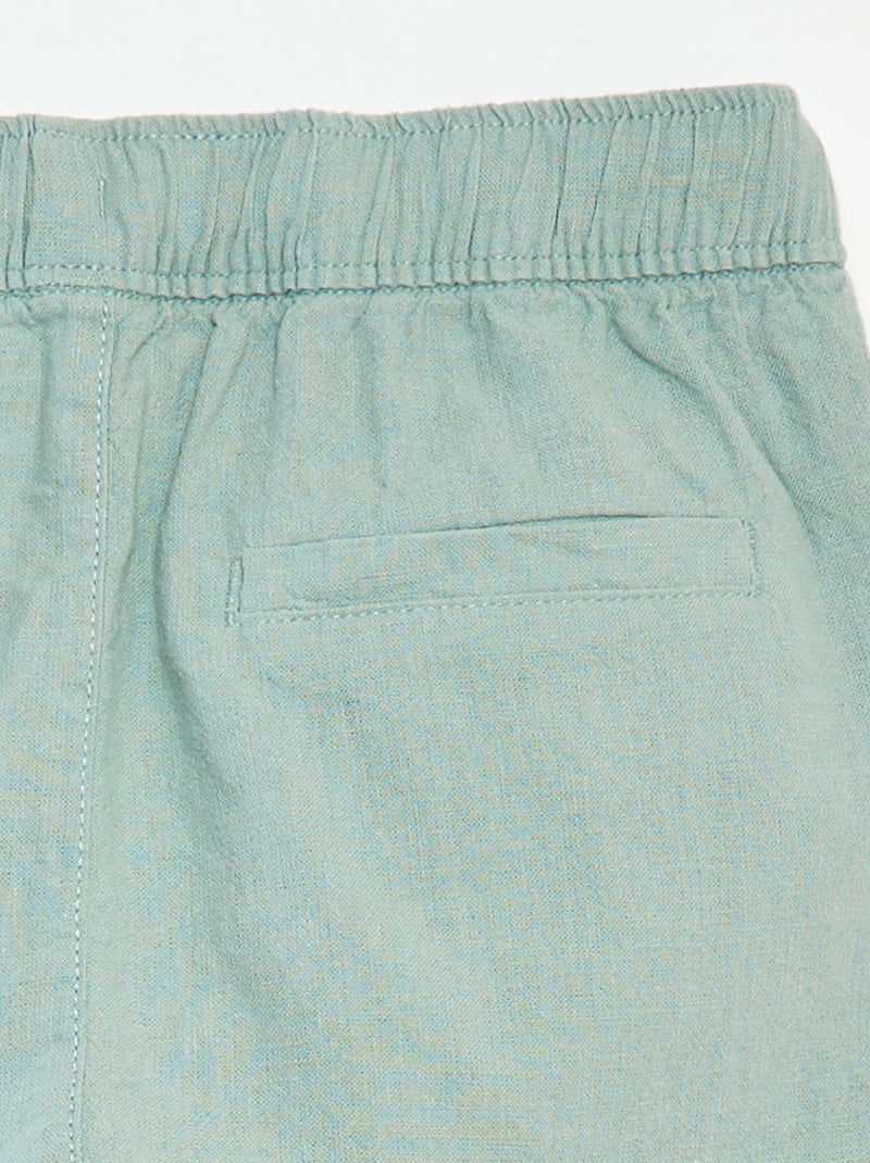 Bermuda leggeri con tasche VERDE - Kiabi