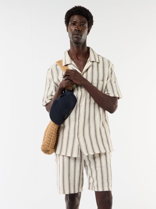 Bermuda leggero a righe - Kiabi