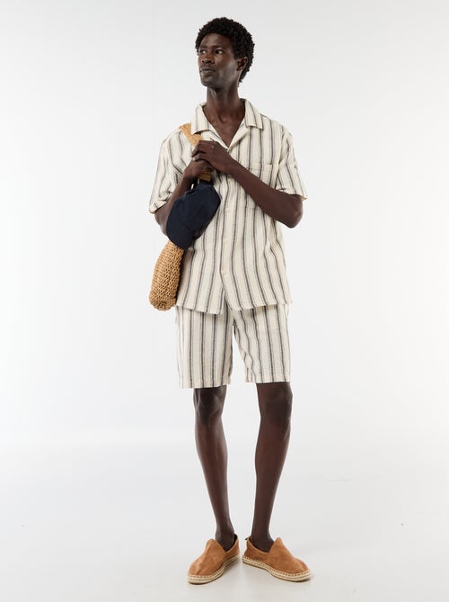 Bermuda leggero a righe - Kiabi