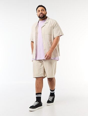 Bermuda leggero tinta unita con 4 tasche