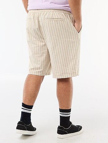 Bermuda leggero tinta unita con 4 tasche