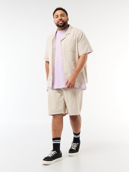 Bermuda leggero tinta unita con 4 tasche - Kiabi