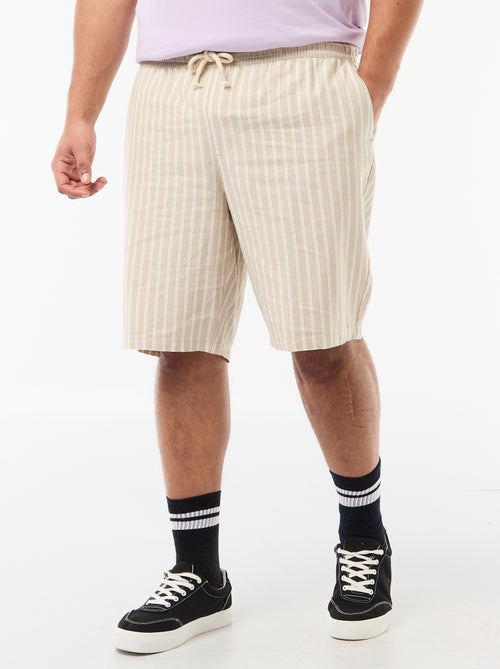 Bermuda leggero tinta unita con 4 tasche - Kiabi