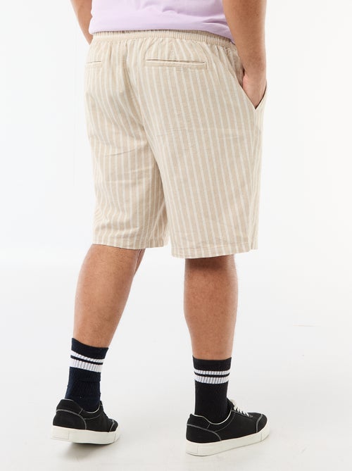 Bermuda leggero tinta unita con 4 tasche - Kiabi