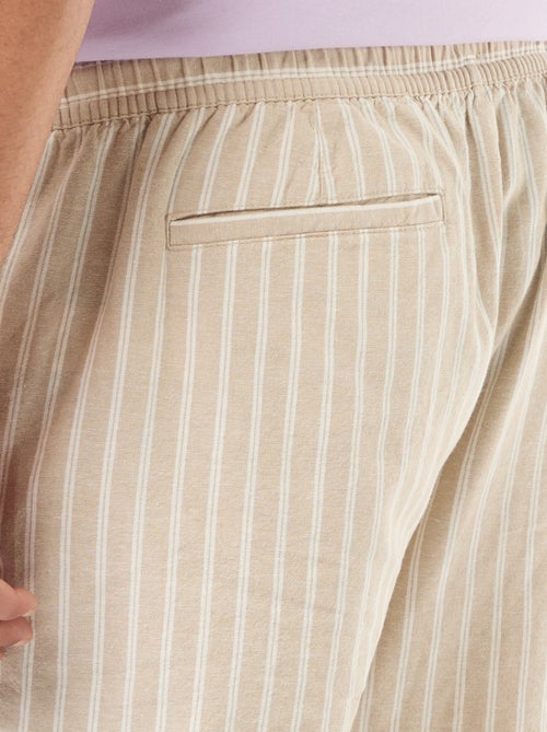 Bermuda leggero tinta unita con 4 tasche - Kiabi