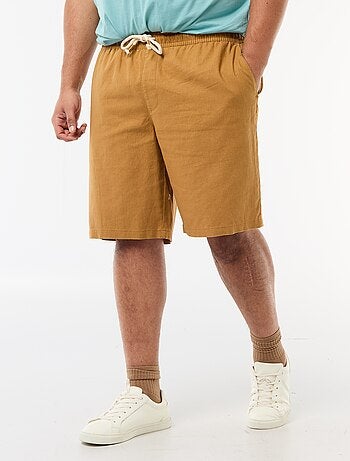 Bermuda leggero tinta unita con 4 tasche