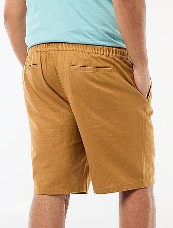 Bermuda leggero tinta unita con 4 tasche