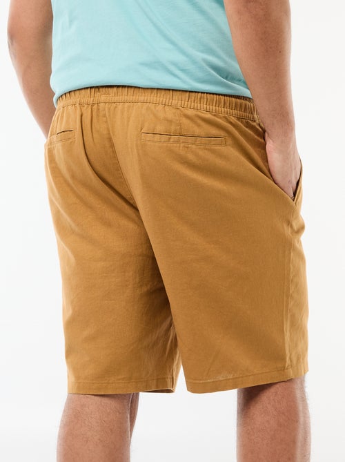 Bermuda leggero tinta unita con 4 tasche - Kiabi