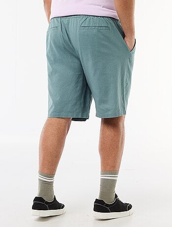 Bermuda leggero tinta unita con 4 tasche