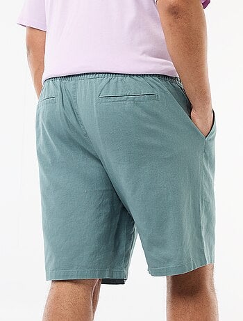 Bermuda leggero tinta unita con 4 tasche