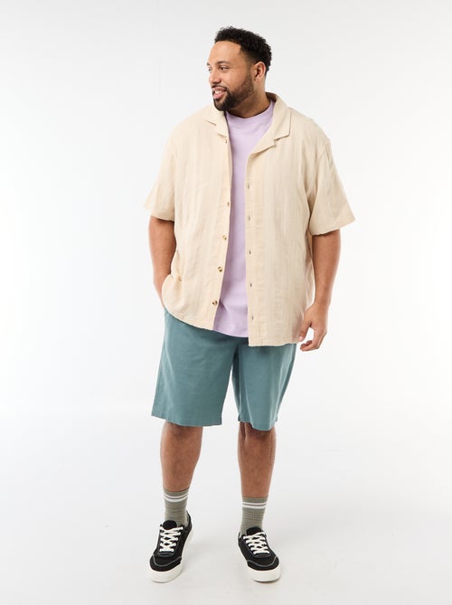 Bermuda leggero tinta unita con 4 tasche - Kiabi