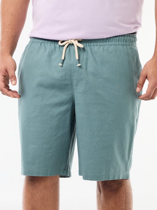 Bermuda leggero tinta unita con 4 tasche - Kiabi