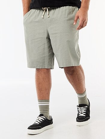 Bermuda leggero tinta unita con 4 tasche