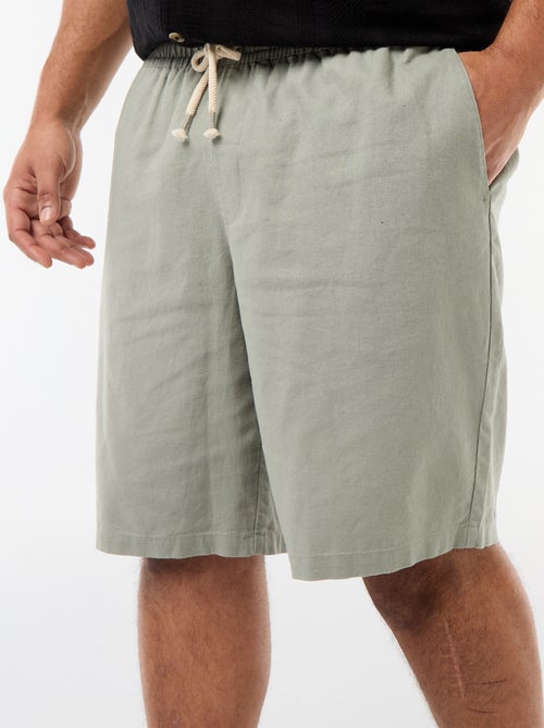 Bermuda leggero tinta unita con 4 tasche - Kiabi