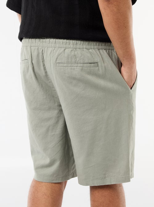 Bermuda leggero tinta unita con 4 tasche - Kiabi