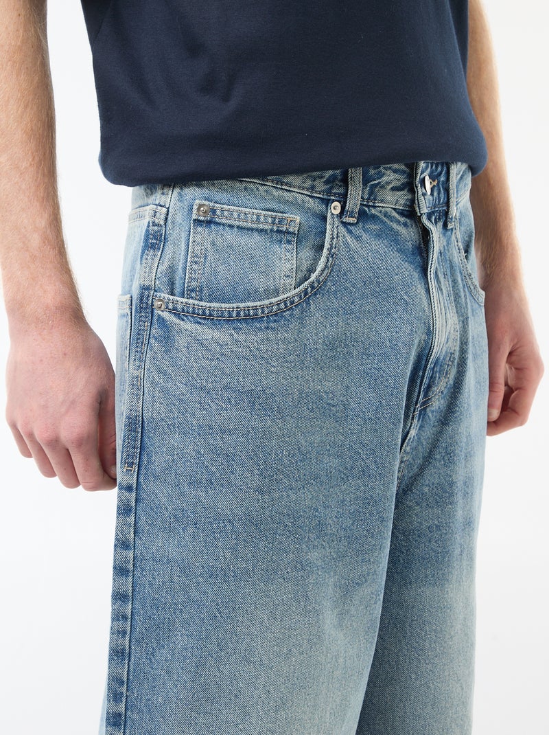 Bermuda lungo denim in cotone Blu - Kiabi