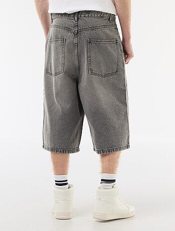 Bermuda lungo denim in cotone