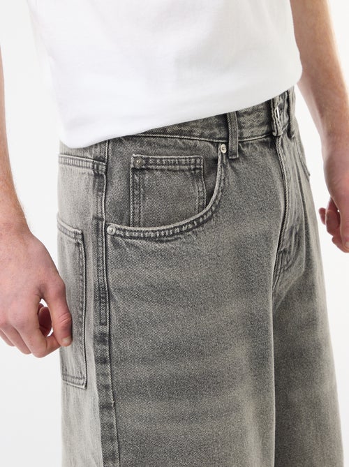 Bermuda lungo denim in cotone - Kiabi