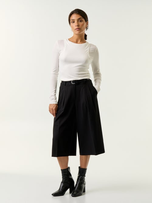 Bermuda lungo taglio chino - Kiabi