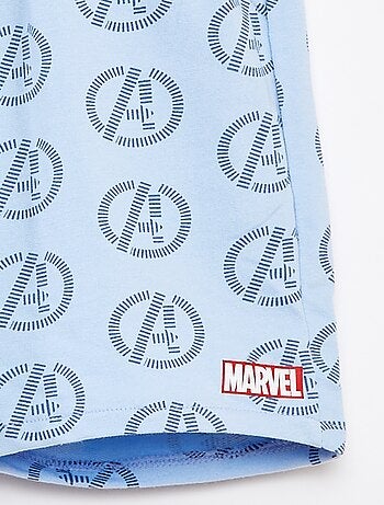 Bermuda 'Marvel' in tessuto felpato leggero con 2 tasche