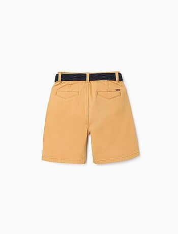 Bermuda midi in twill con cintura