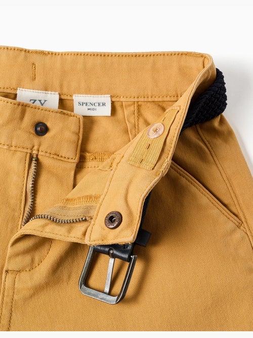 Bermuda midi in twill con cintura - Kiabi