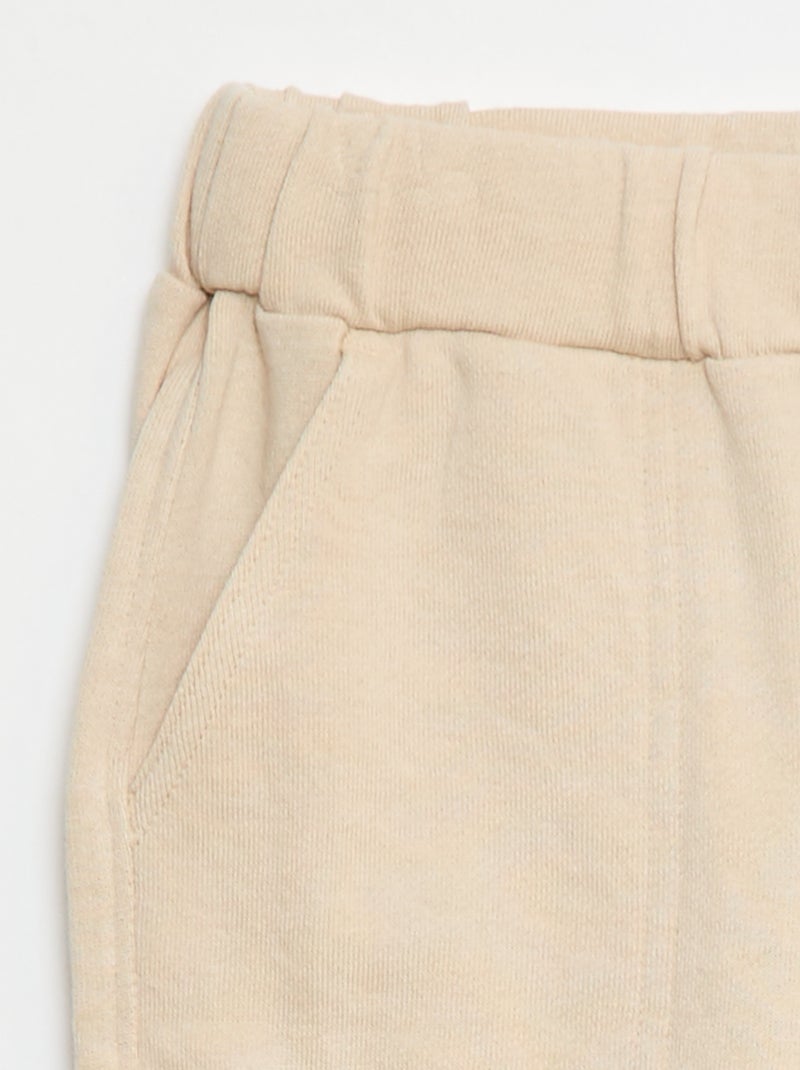 Bermuda morbidi in french terry Bianco - Kiabi
