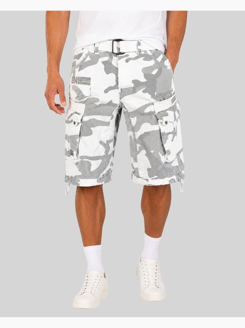 Bermuda panoramique camo – geographical norway Bianco Multicolore - Kiabi