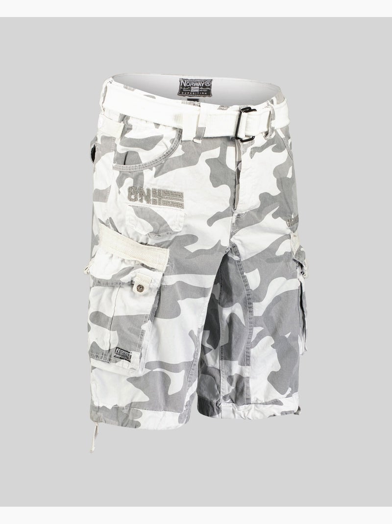 Bermuda panoramique camo – geographical norway Bianco Multicolore - Kiabi