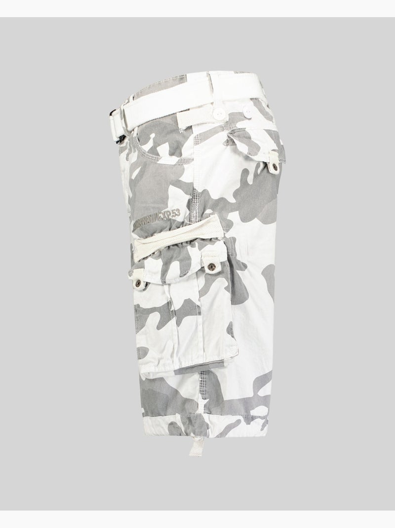 Bermuda panoramique camo – geographical norway Bianco Multicolore - Kiabi