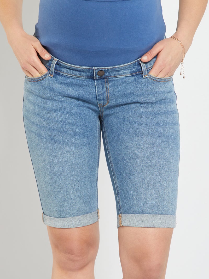 Bermuda premaman in denim BLU - Kiabi