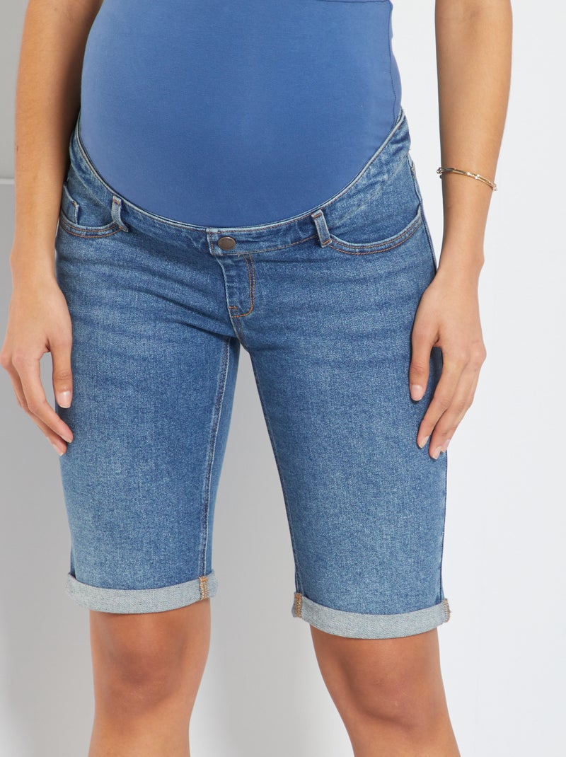 Bermuda premaman in denim BLU - Kiabi