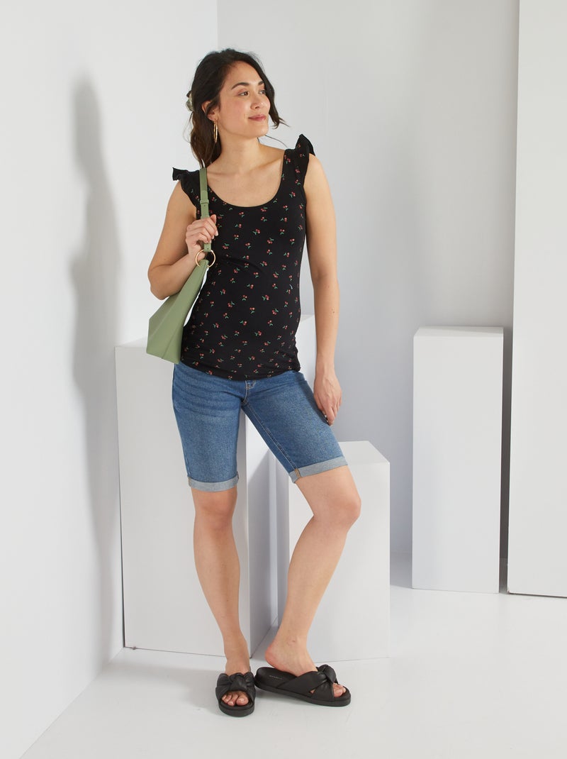 Bermuda premaman in denim BLU - Kiabi