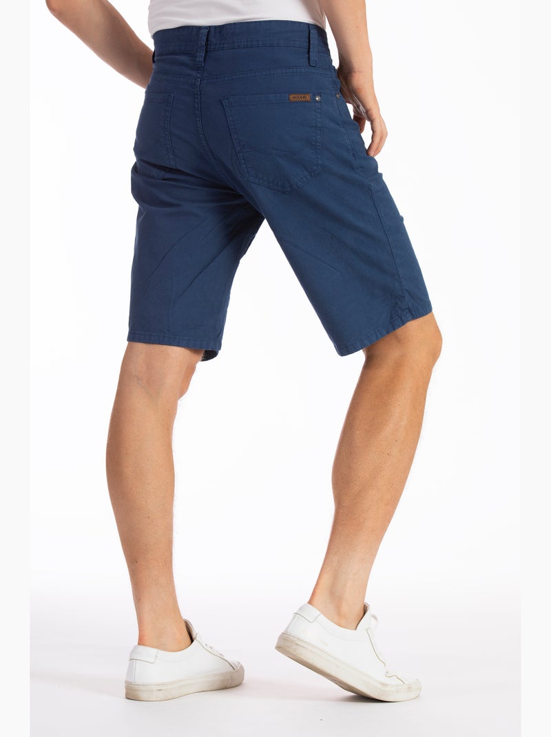 Bermuda rilassati in tela di cotone dal taglio dritto GENESYX Blu - Kiabi