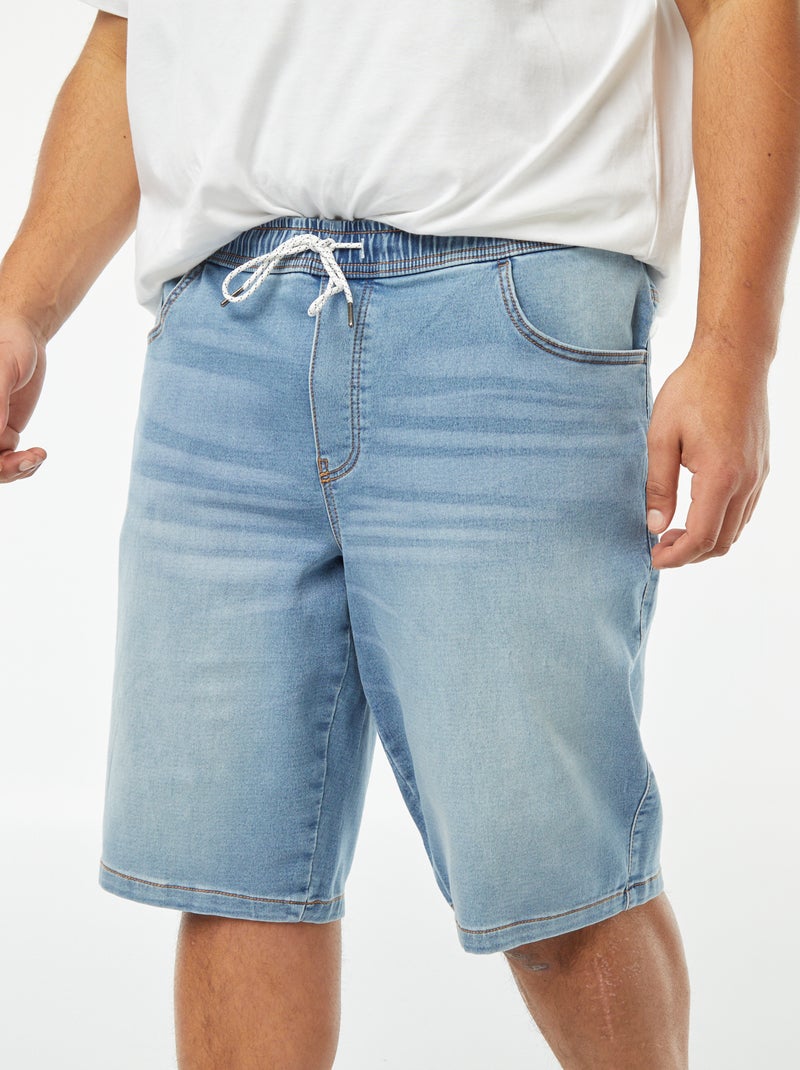 Bermuda slim in denim stretch BLU - Kiabi