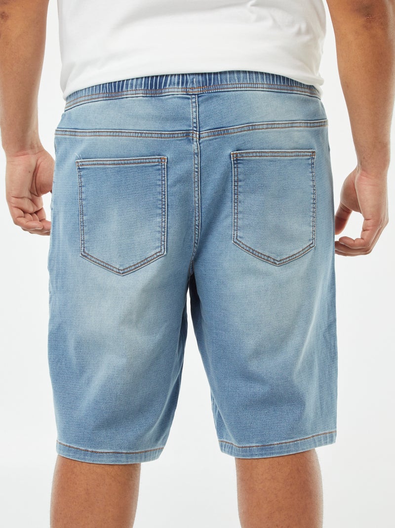 Bermuda slim in denim stretch BLU - Kiabi