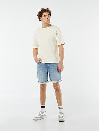 Bermuda slim in jeans