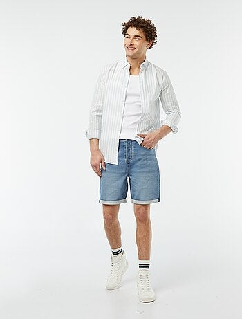 Bermuda slim in jeans
