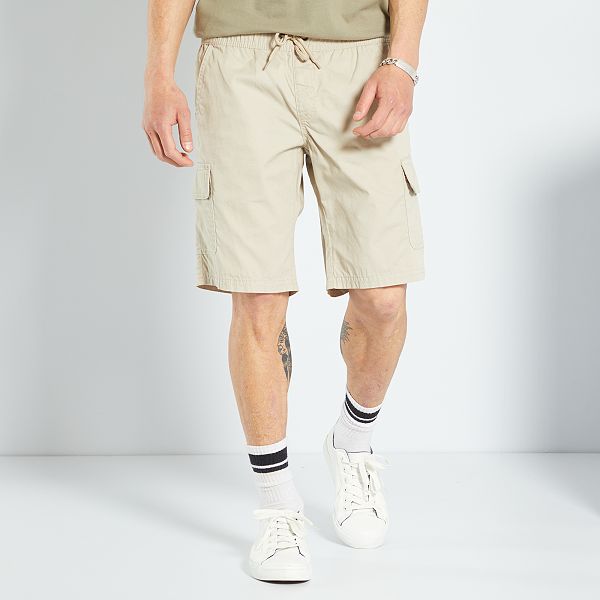 bermuda uomo lino strutturato beige - Stefanelli Homme